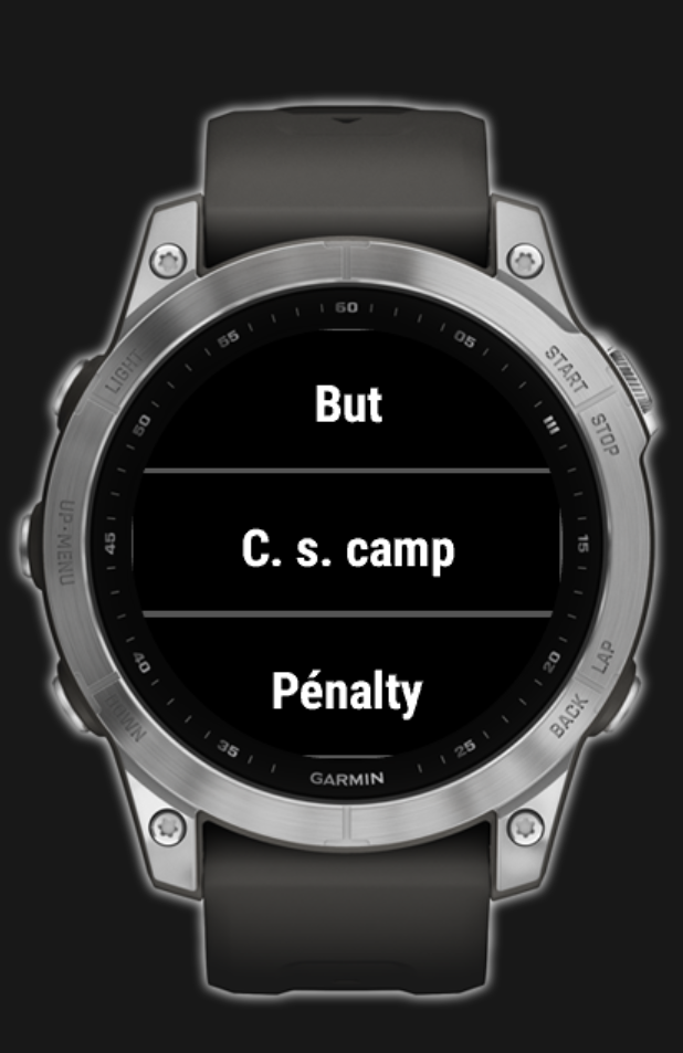 Sélection du type de but